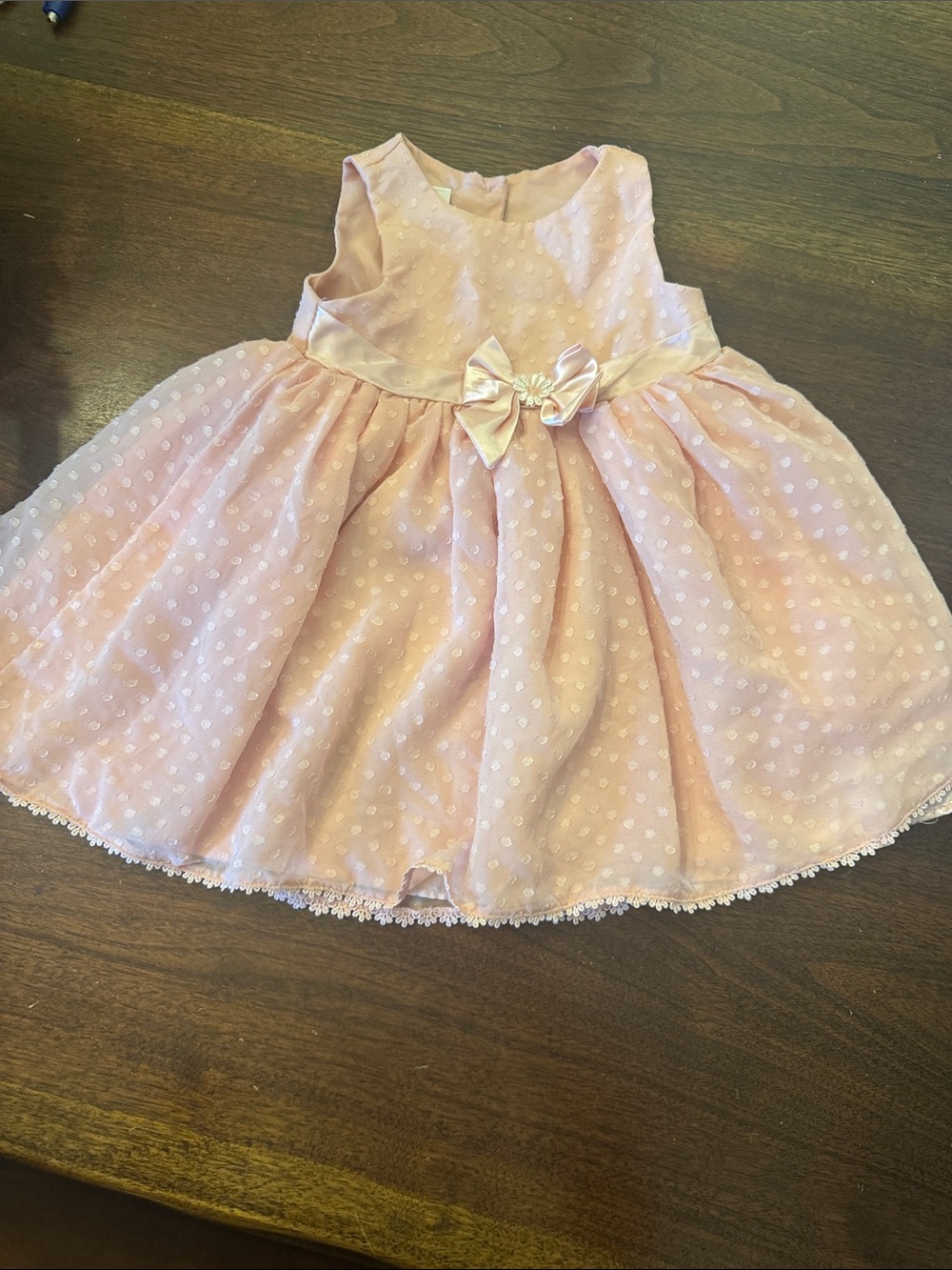 Nanette Baby Pink Bow-Accent Party Dress